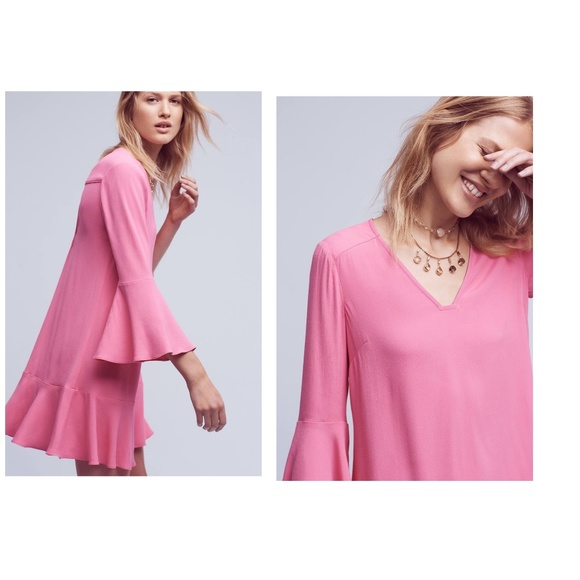 Anthropologie Bell-Sleeve Shift dress - Picture 4 of 8